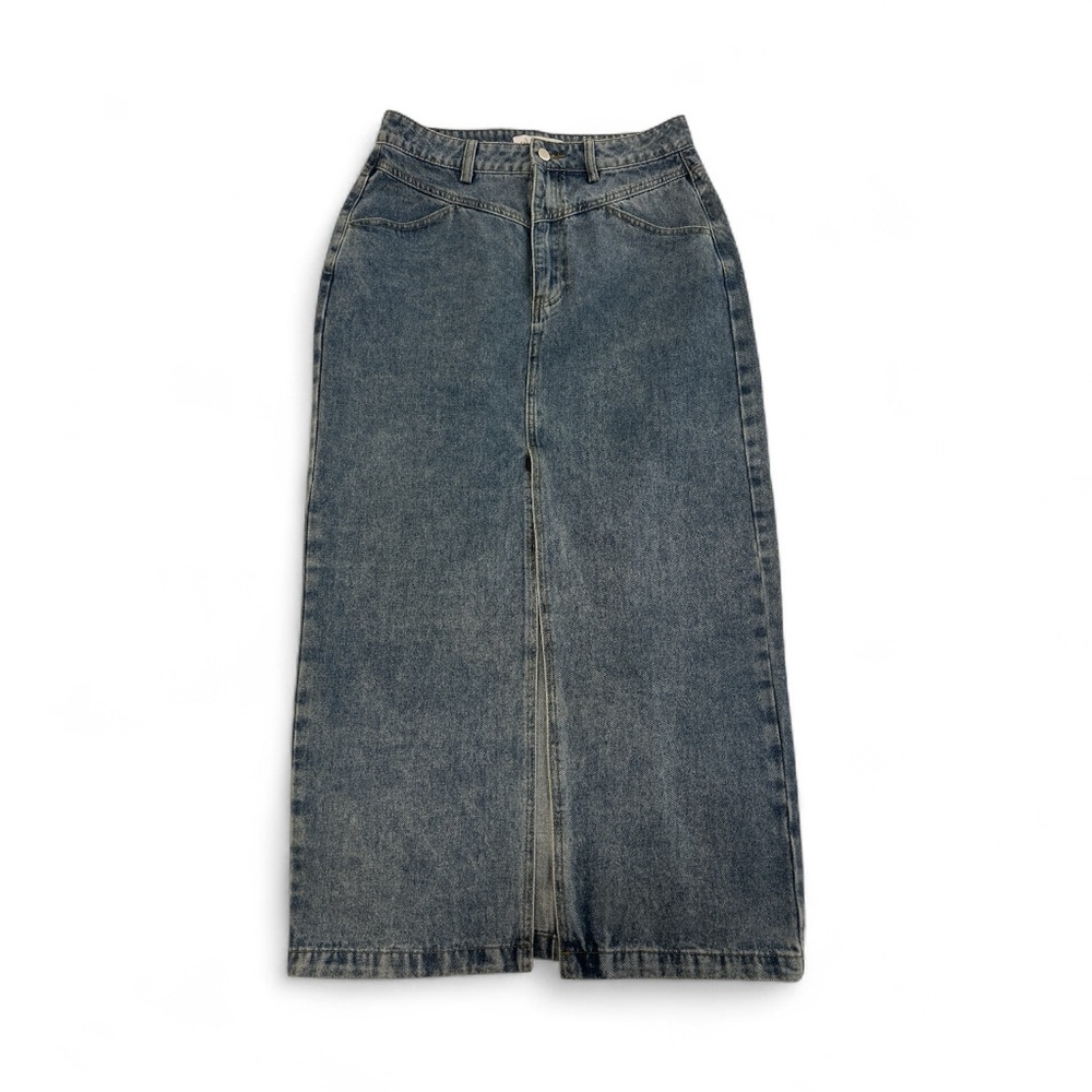Denim Maxi Skirt